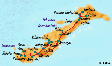 Map of Amorgos