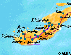 Map of Amorgos