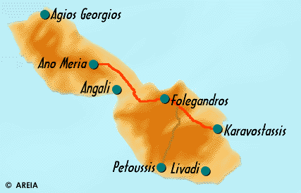 Map of Folegandros