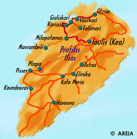 Map of Kea