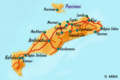 Map of Kos